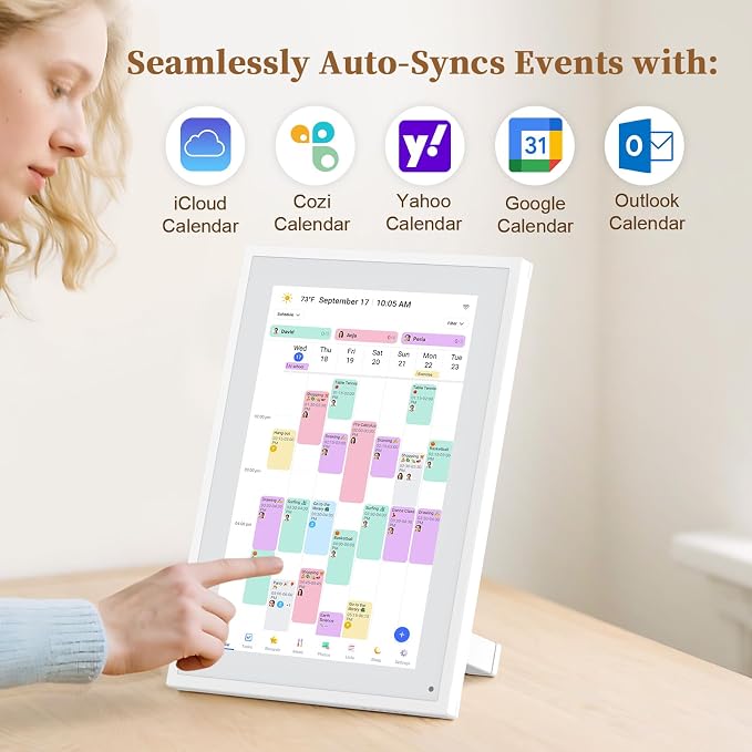 Smart Digital Calendar, 10.1"HD Touchscreen Electronic Desk Calendar & Chore - Image 2
