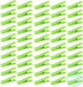 50 PCS Small Transparent Plastic Tool Paper Clips Clothespins Clip Clothing by XINHUIDALSQ