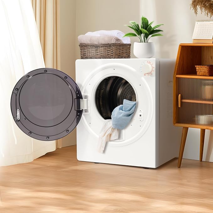 Elevon 2.6 cu.ft Portable Laundry Dryer, 800W Electric Clothes Dryer - Image 2