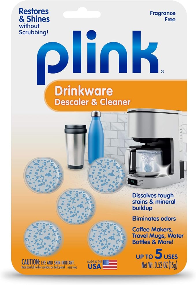 Plink Drinkware Descaler and Cleaner, 5 Tablets by Plink