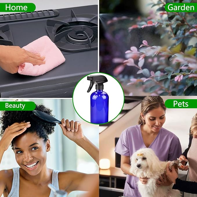 16oz Glass Spray Bottles, Hair Care, Plants - Image 6