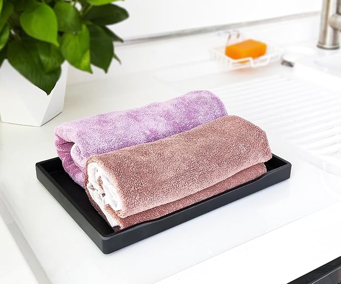 Small Black Serving Tray for Serving Accessory, Perfume and Display Use. - Image 3