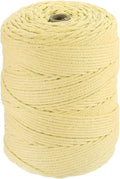 HARFINGTON Natural Macrame Cord 3mm x 328 Yards 4-Strand Twisted Cotton Macrame by HARFINGTON