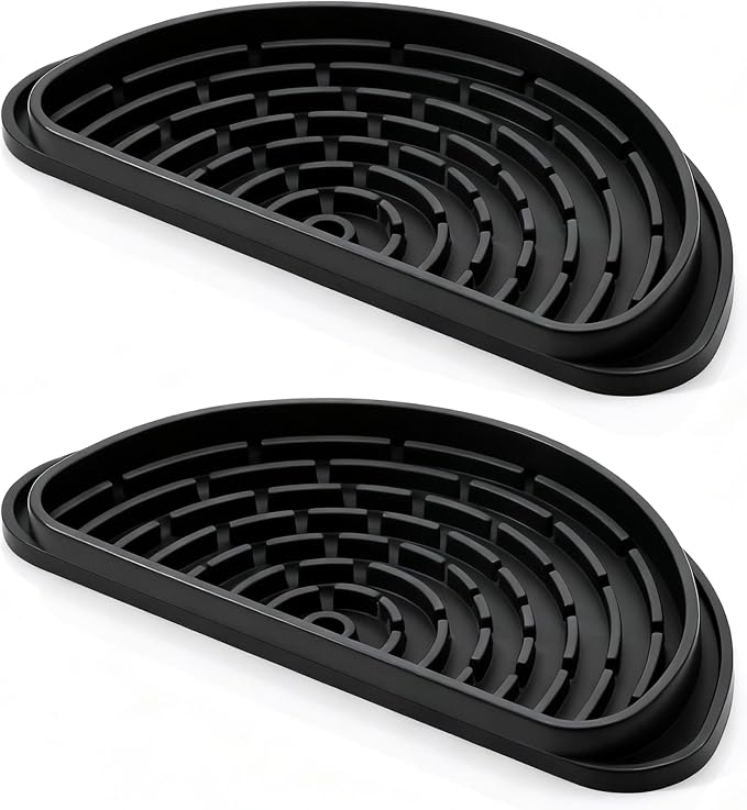 2 Pack Silicone Refrigerator Drip Tray Catcher – Universal Fridge Water and Ice by Bestongbestservicesforyou