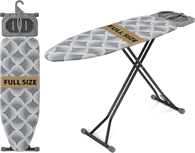 KINGBOARD Ironing Board, Metal Panel Iron Board Full Size by KINGBOARD
