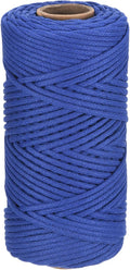 Rebower Macrame Cord 4mm x 109 Yard, Natural Cotton Macrame Rope Twisted by Rebower