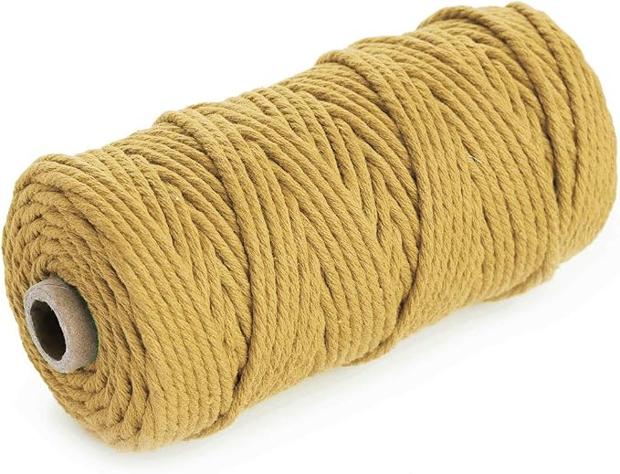 HAPYLY Macrame Cord Natual Macrame Cotton Cord DIY Craft Cord Spool Twine - Image 2
