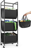 Moforoco Vertical Laundry Sorter 3 Section by MOFOROCO