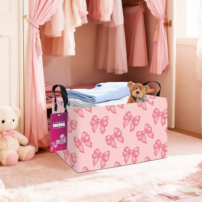 Rectangular Storage Basket Fabric Organizer Bin - Image 3