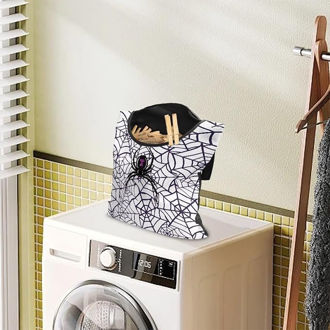 Spider Cobweb Clip Storage Bag Multi Purpose Clothespin Storage Organizer - Image 2
