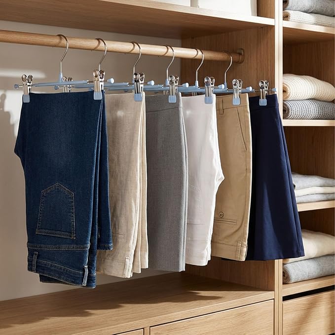 POZEAN Pants Hangers with Clips - Image 6