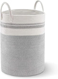 Cheer Collection Laundry Hamper, Large Woven Rope, Clothes Hamper by CheerCollection