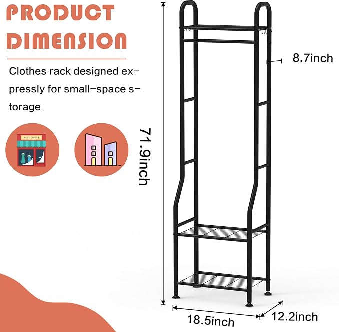 Narrow Clothes Rack - Image 3