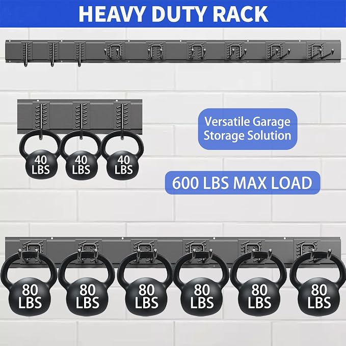 Garden Tool Organizer Wall Mount, 48inch Heavy Duty Garden Tool organizer - Image 3