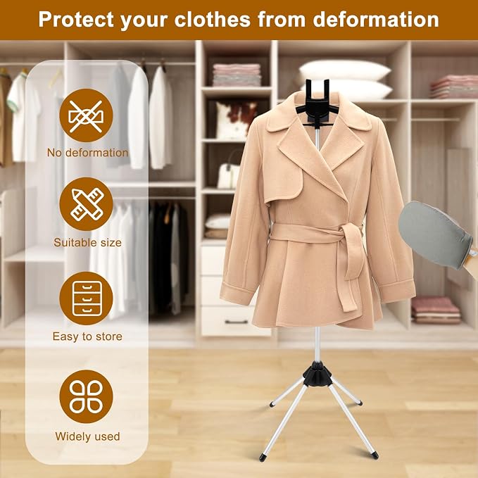 Garment Steamer Rack, Foldable Garment Steamer Stand, Garment Hanger Stand - Image 5