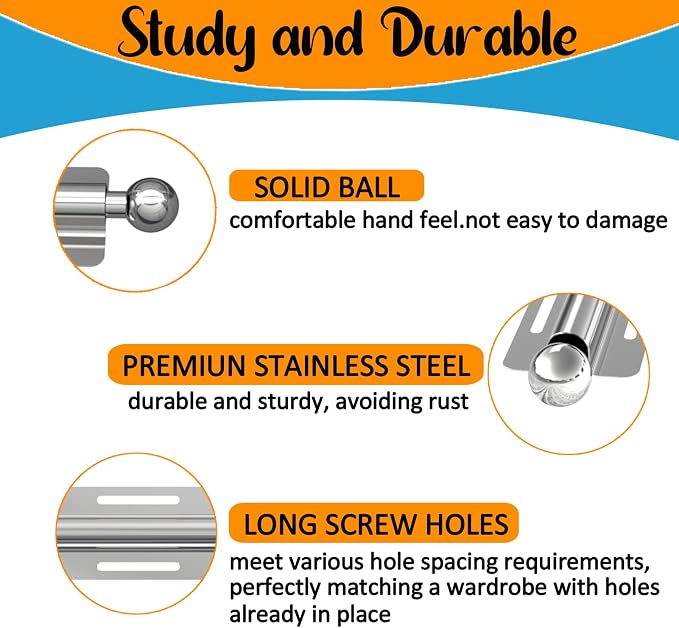 12 Inch Valet Rod for Closet Pull Out, Space Saving, Retractable Slide Out - Image 4