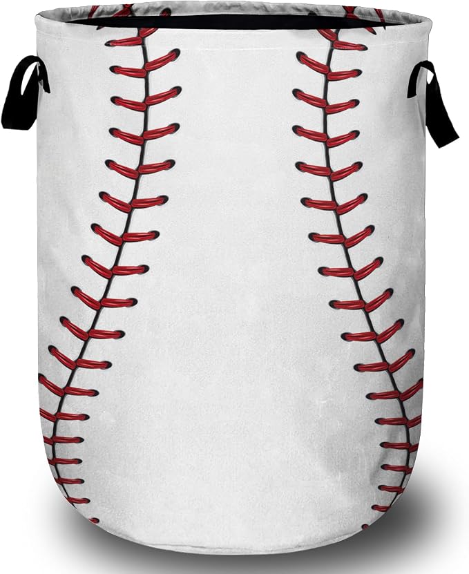 Baseball Laundry Basket, Foldable Waterproof Ball Laundry Hamper Tote Bag Dirty by Unknown