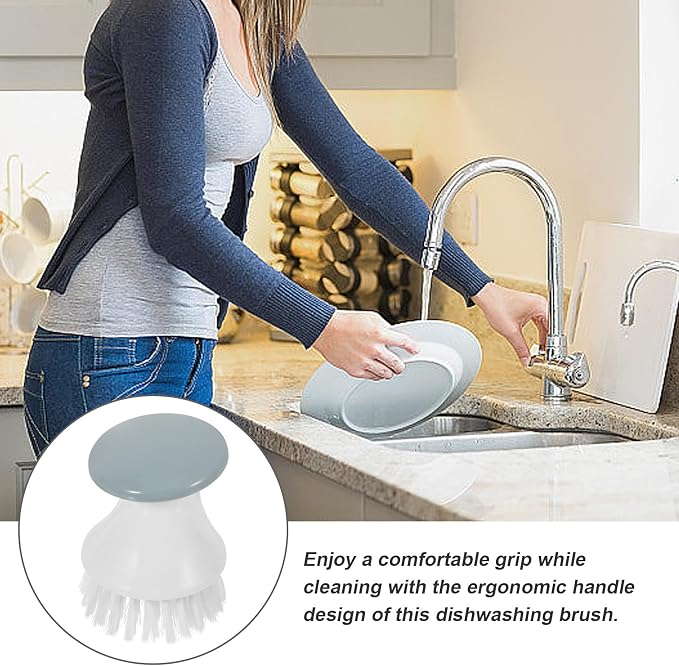 Ciieeo 2pcs Kitchen Dish Brush and Pot Scrubber Brush Set - Image 9