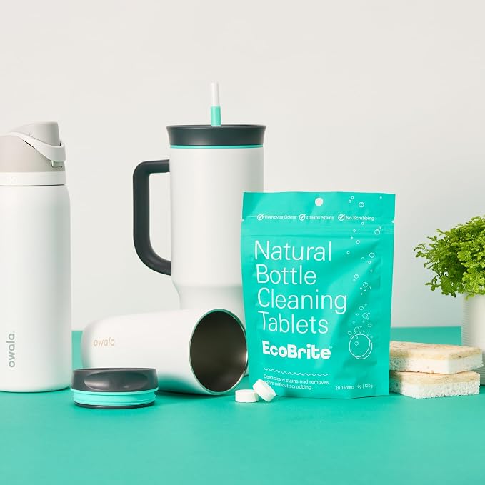 Owala EcoBrite All Natural, Powerful Cleaning Tablets, Cleans Stainless Steel - Image 6