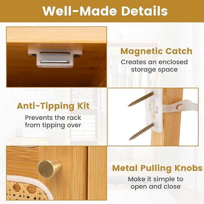 Giantex Bamboo Clothes Rack - Image 9