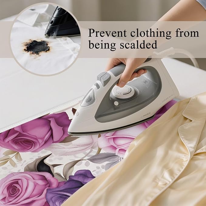 Ironing Mat Rose Print Portable Ironing Pad - Image 3