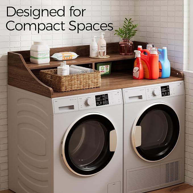 2-Tier Washer Dryer Topper, Laundry Room Organizer - Image 8