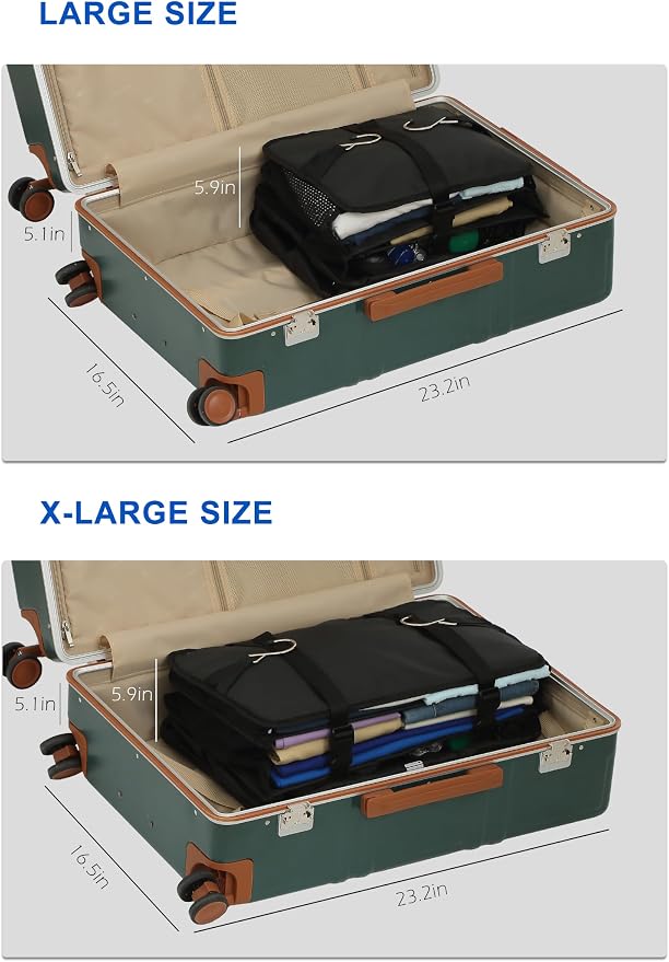 ELEZAY Hanging Packing Cubes Portable Travel Closet Collapsible Compression - Image 5