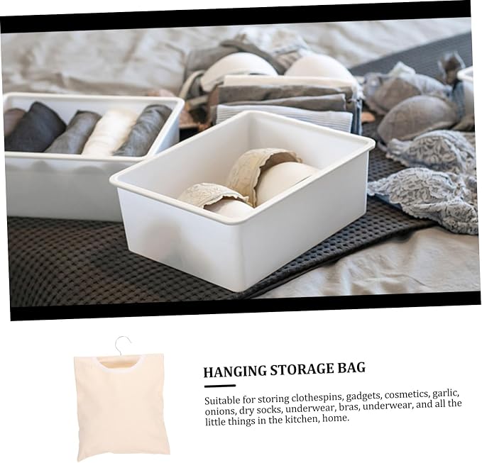 Laundry Helper Hook Versatile Peg Bag Hanging Storage Pouch - Image 9