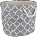 DII Polyester Container with Handles, Lattice Storage Bin, Large Round by DII