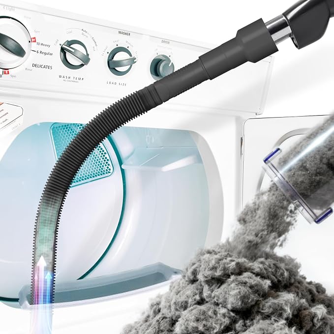 Holikme Dryer Vent Cleaner Kit Vacuum Hose Attachment Brush by Holikme