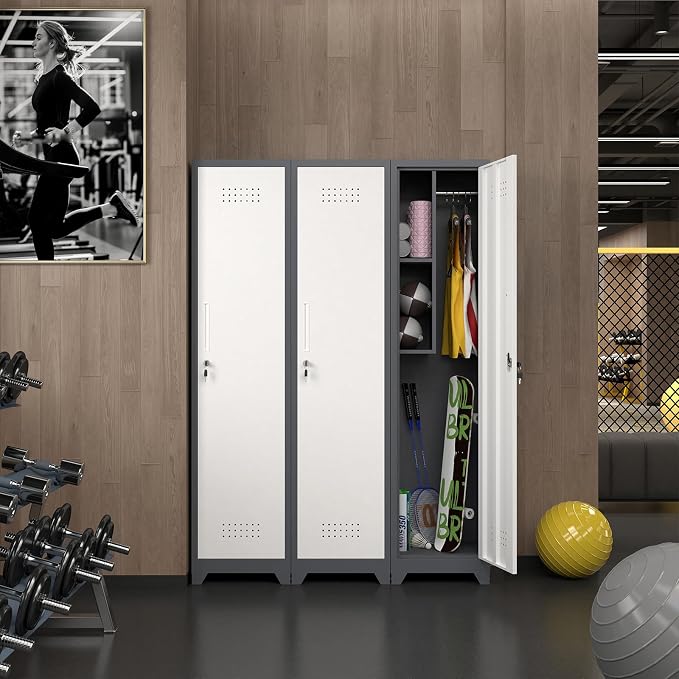 Metal Storage Cabinet with Lock, Locking Metal Cabinet Heavy Duty - Image 4