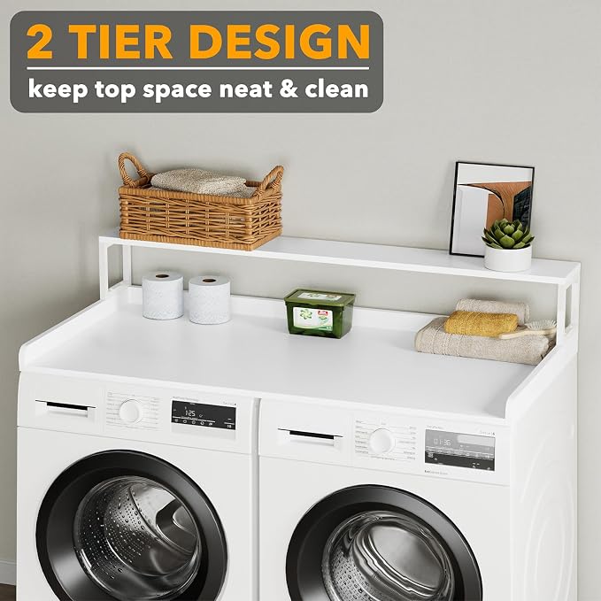 SpaceAid 2-Tier Washer Dryer Countertop, Laundry Topper - Image 5