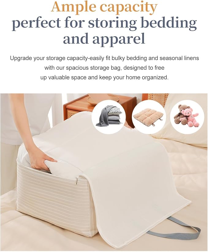 77L Storage Bag for Clothes, Comforters, Stuffed Toys, Jackets - Image 5