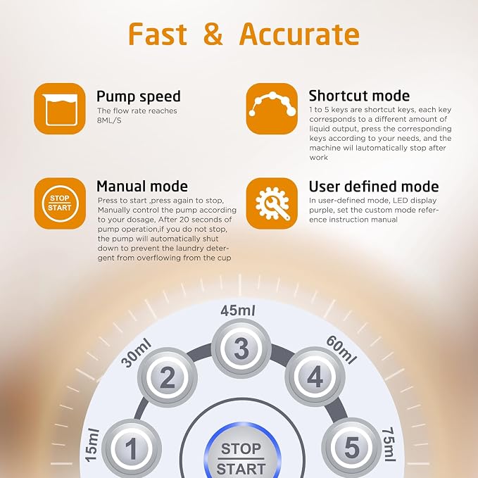 【IMPORTANT! Measure First】Electric Laundry Detergent Pump - Image 4