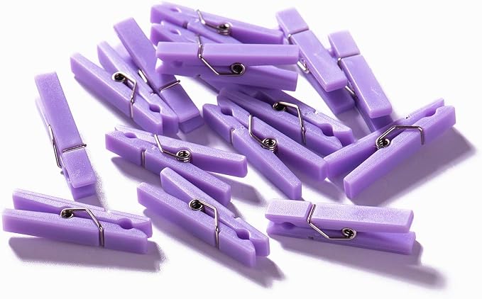 50 PCS Small Transparent Plastic Tool Paper Clips Clothespins Clip Clothing - Image 7