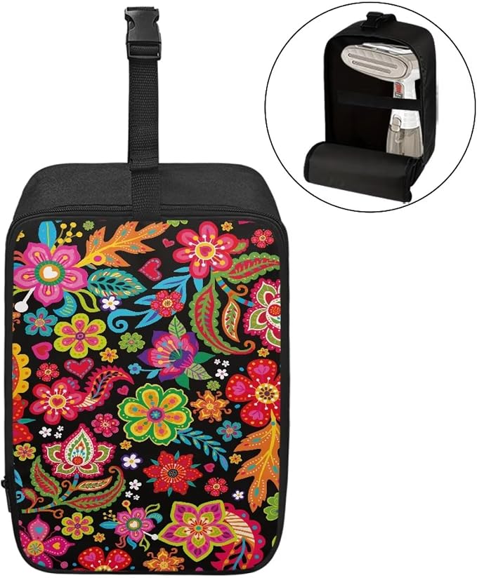 Flower Clothes Iron Storage Bag Foldable Portable Iron Holder - Image 2