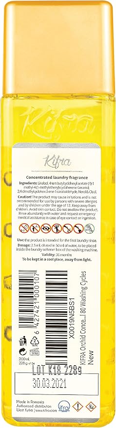 KIFRA ORCHID Concentrated Laundry Fragrance 6.76 Fl Oz 200ml 80 Washing Cycles - Image 2