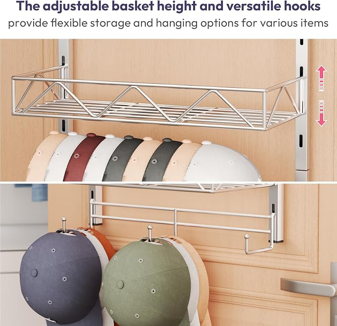 SWTYMIKI Over Door Hat Organizer - Image 6