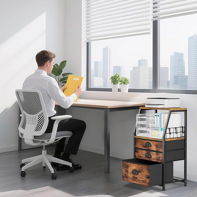 LASZOLA 3 Fabric Drawers Organizer Tower - Image 2