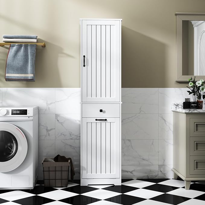 KEIKI 70.87''" Tall Laundry Cabinet, Storage Cabinet - Image 5