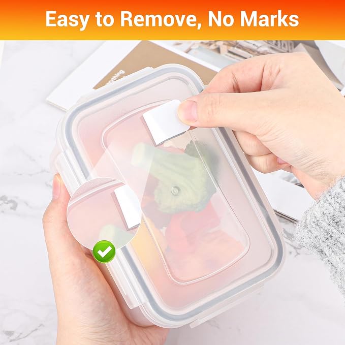 Segarty Labels for Food Containers, Reusable Removable Pantry Stickers for - Image 5