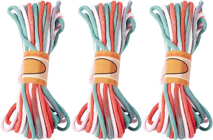 98.46 Feet Christmas Theme 3-3.5mm Macrame Cord Twisted Soft Macrame Rope - Image 8