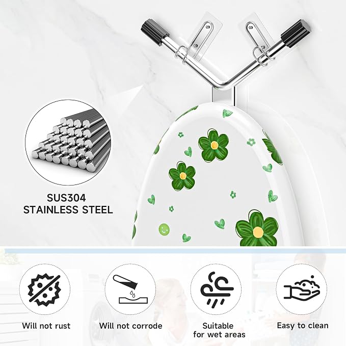 Ironing Board Holder Wall Mount, Durable Ironing Board Holder Stainless Steel - Image 6