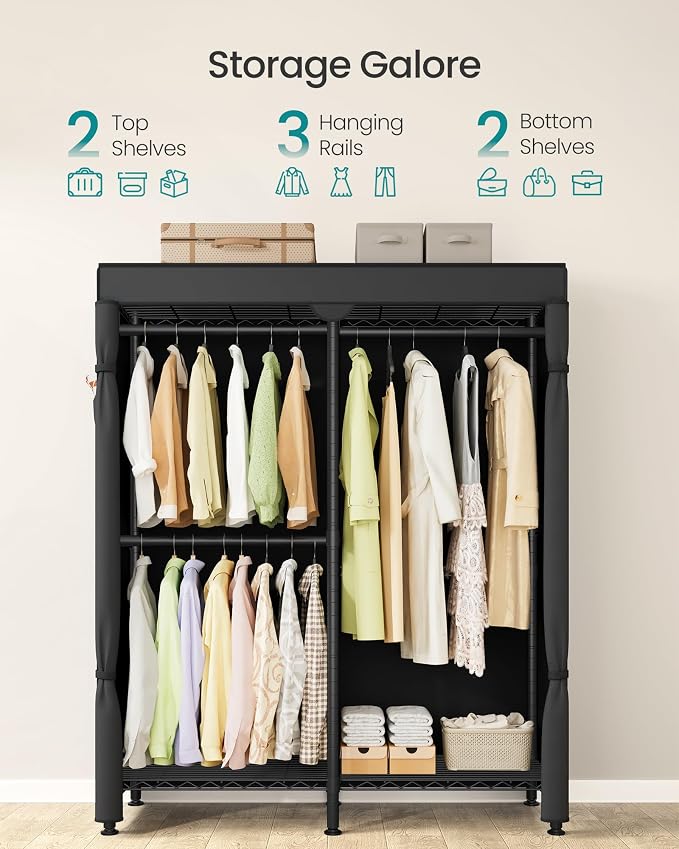 SONGMICS Clothing Rack, Heavy-Duty Garment Rack - Image 3
