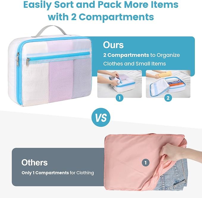 Cambond Mesh Packing Cubes for Travel Women - Image 3
