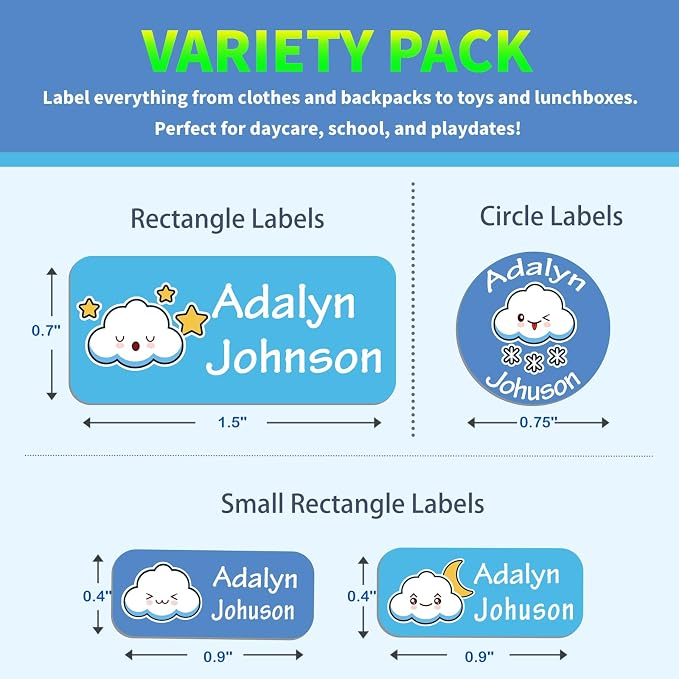 Custom Personalized Name Labels - Image 2