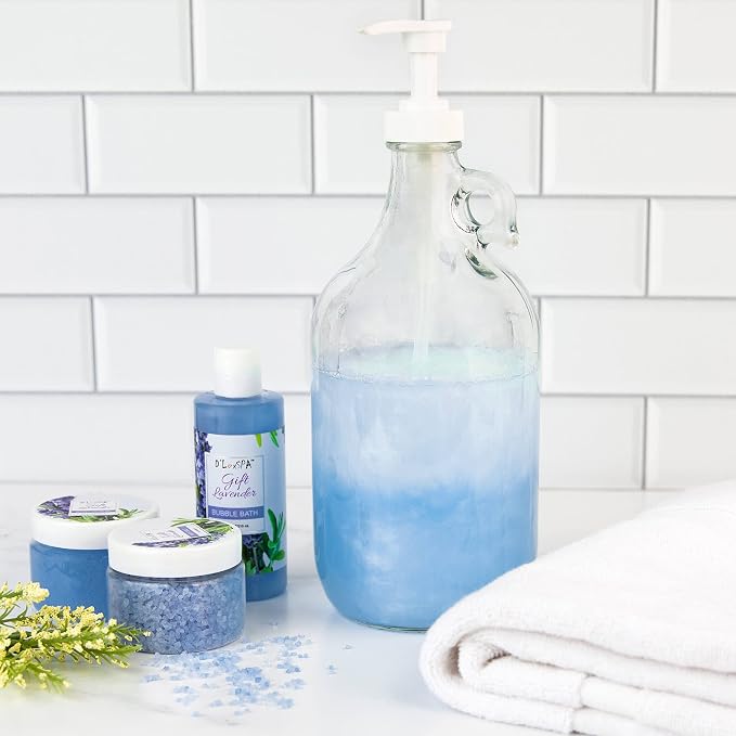 kitchentoolz Half Gallon Glass Pump Dispenser Bottle, Large Jug - Image 4