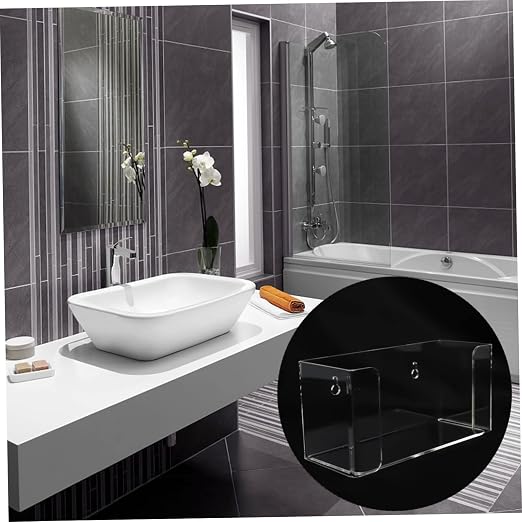 Unomor Acrylic Storage Box Wall-Mounted Tissue Mask Holder Home Storage Box - Image 8