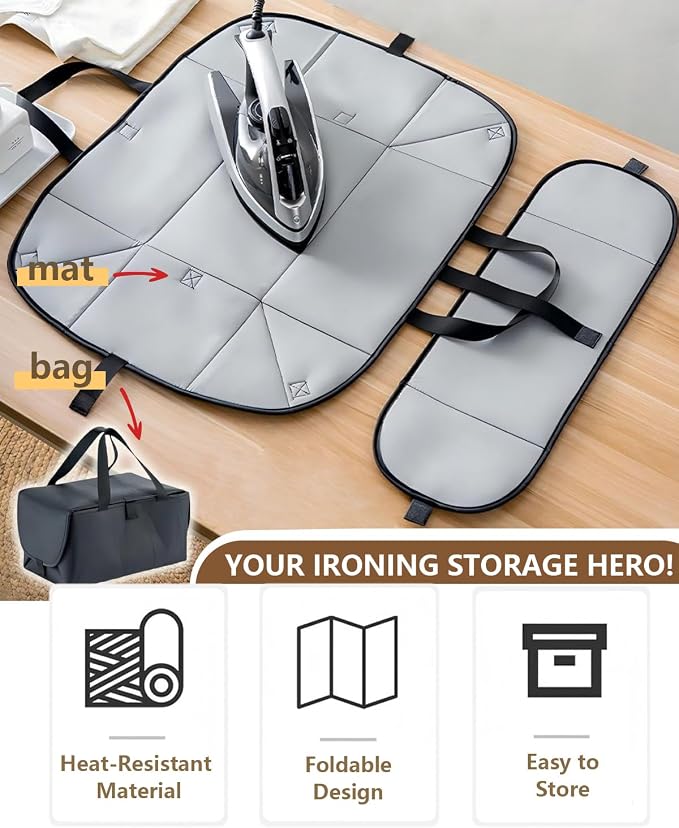Ironing Mat, Portable Folding Iron Pad Blanket - Image 2