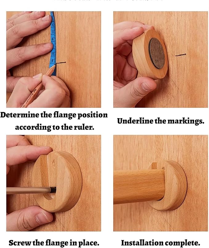 Solid Wood Clothes Support Holder - Image 6